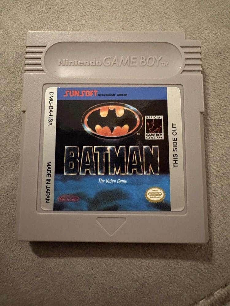 Vintage Batman The Video Game for Nintendo Game Boy Original Batman collectible
