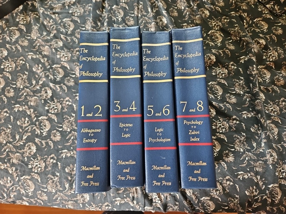 The Encyclopedia of Philosophy (1972 Reprint) Complete Set Volumes 1-8 HC 2-in-1