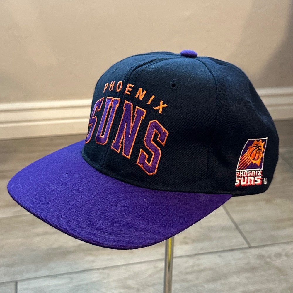 Vintage Phoenix Suns 90’s Starter Snapback Hat Wool NBA Rare Side Logo