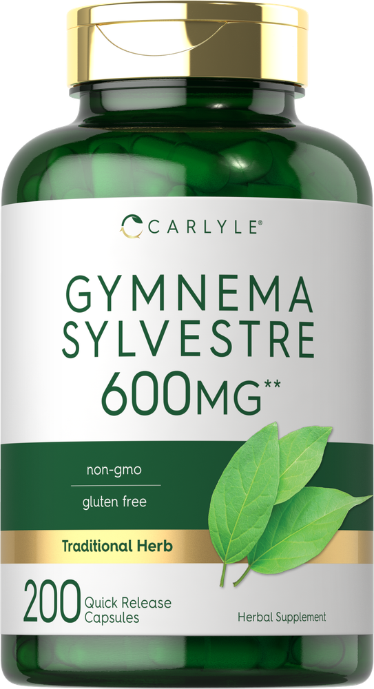 Gymnema Sylvestre Leaf Extract 600mg | 200 Capsules | by Carlyle