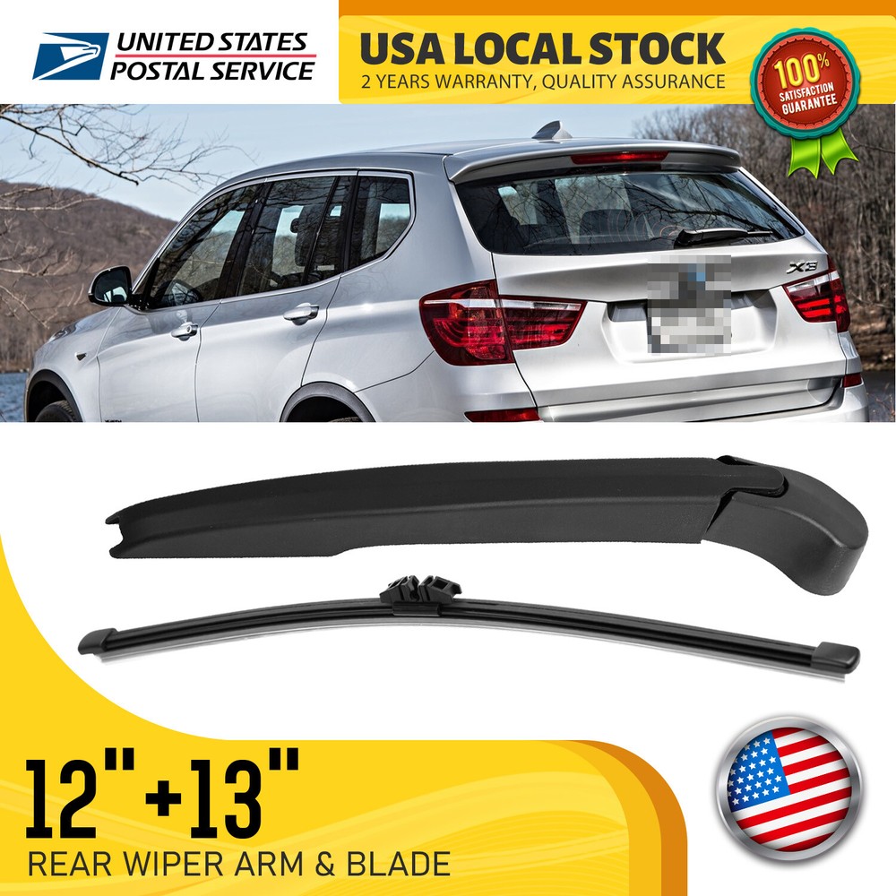 OEM 61627213242 Rear Wiper Arm Blade For BMW X3 2011-2017 Black High Quality Replacement