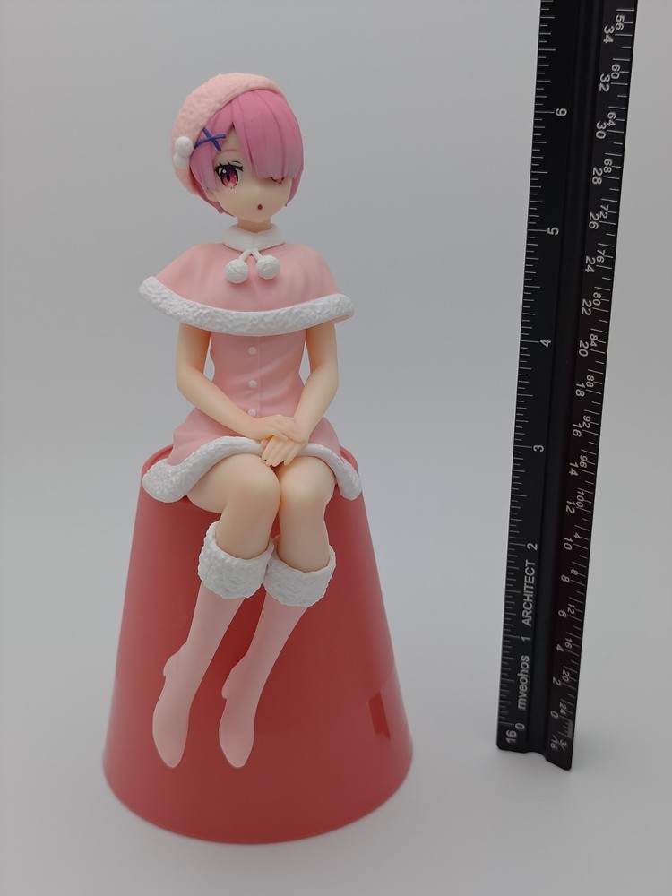 Re:Zero Ram Noodle Stopper Snow Princess FuRyu Prize Figure Loose