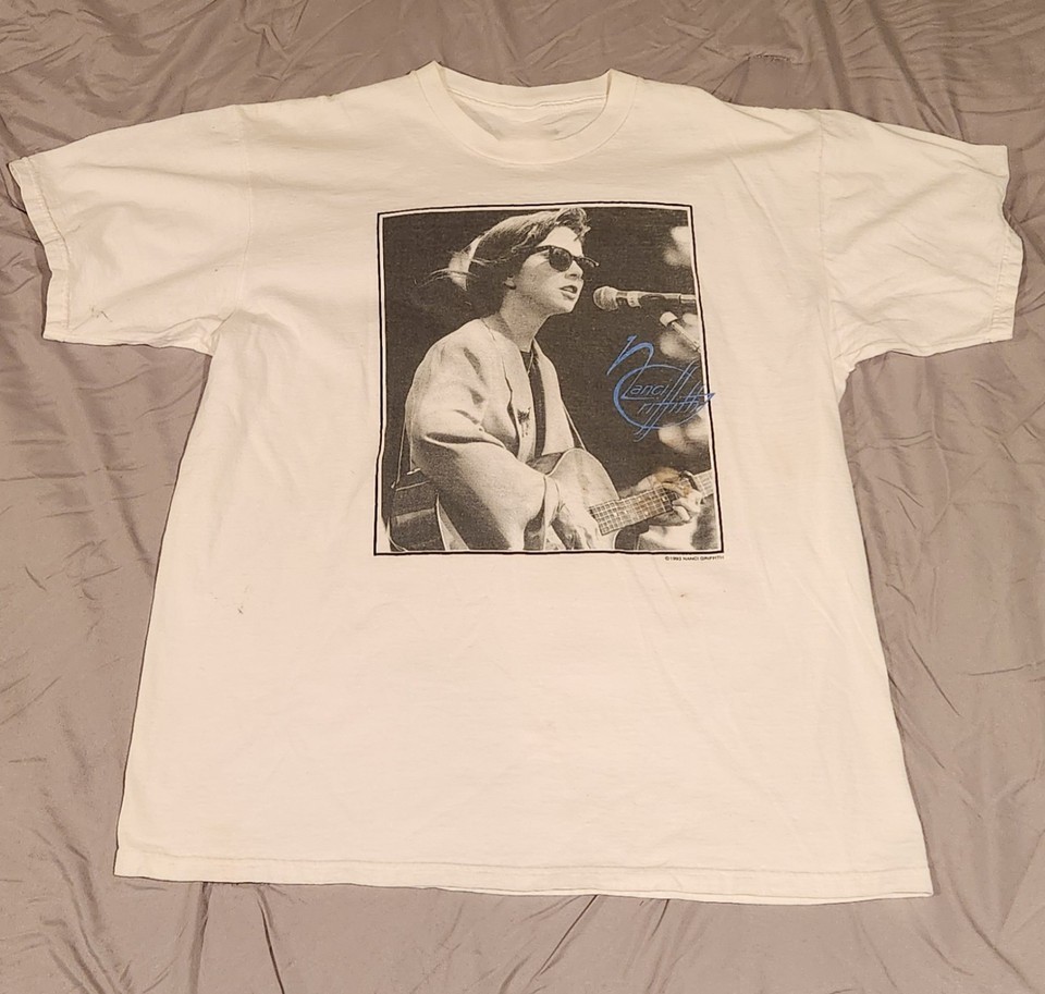 Nanci Griffith World Tour Unisex Heavy Cotton T-Shirt Full Size MC683