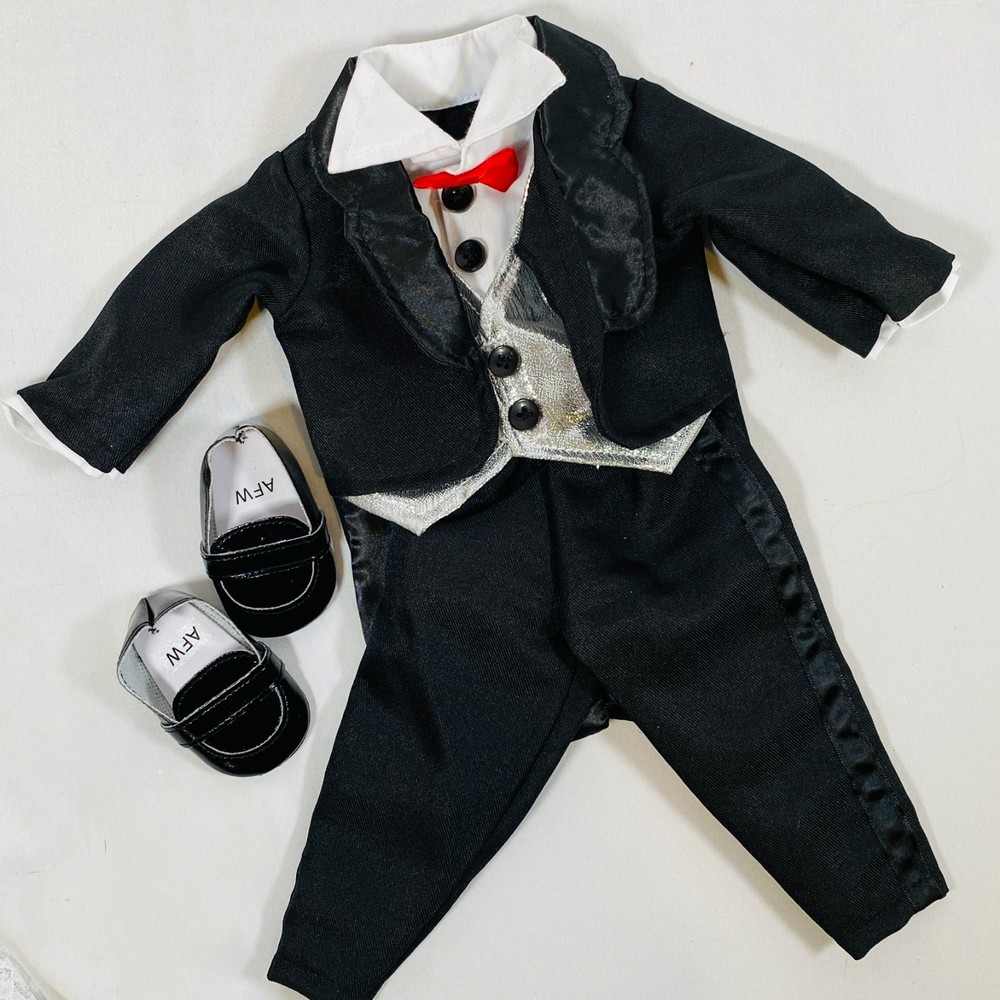 Black Tuxedo Suit Boy Outfit for 18