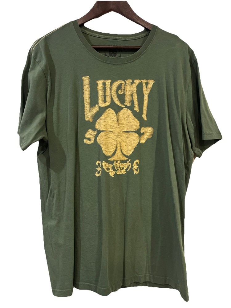 Lucky Brand Too tough to die Men's Short Sleeve T-Shirt XL Cotton St Patrick