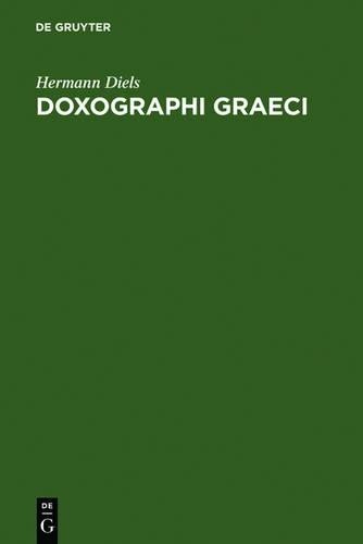 Hermann Diels Doxographi Graeci (Hardback)