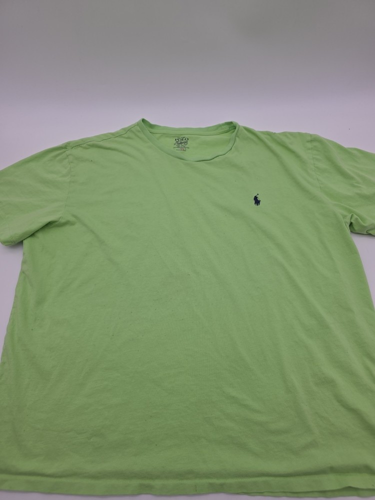 Polo Ralph Lauren T-shirt Men XL Green Solid Logo  ..#38901