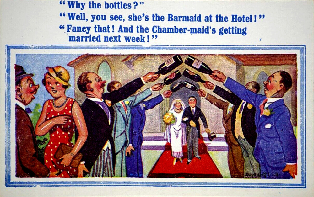 Postcard Seaside Comic Saucy Risqué Bride Wedding Constance Donald McGill No 299