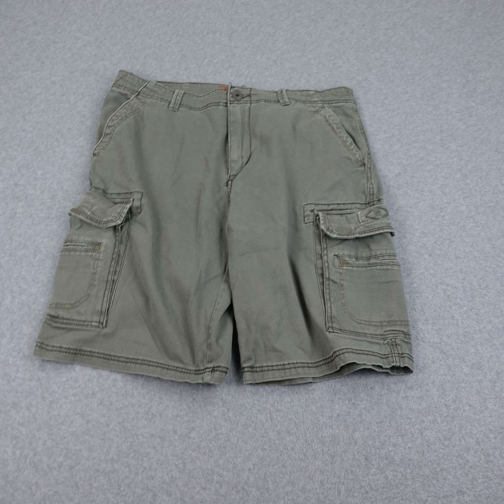 Unionbay Mens 36 Cargo Shorts Olive Green Baggy Y2k Grunge Skater Outdoor Camp