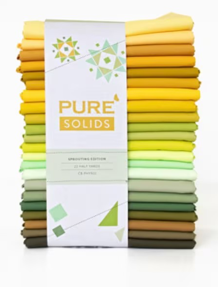 Art Gallery Fabrics AGF Pure Cotton Solids HALF YARD BUNDLE Sprouting 22 pcs