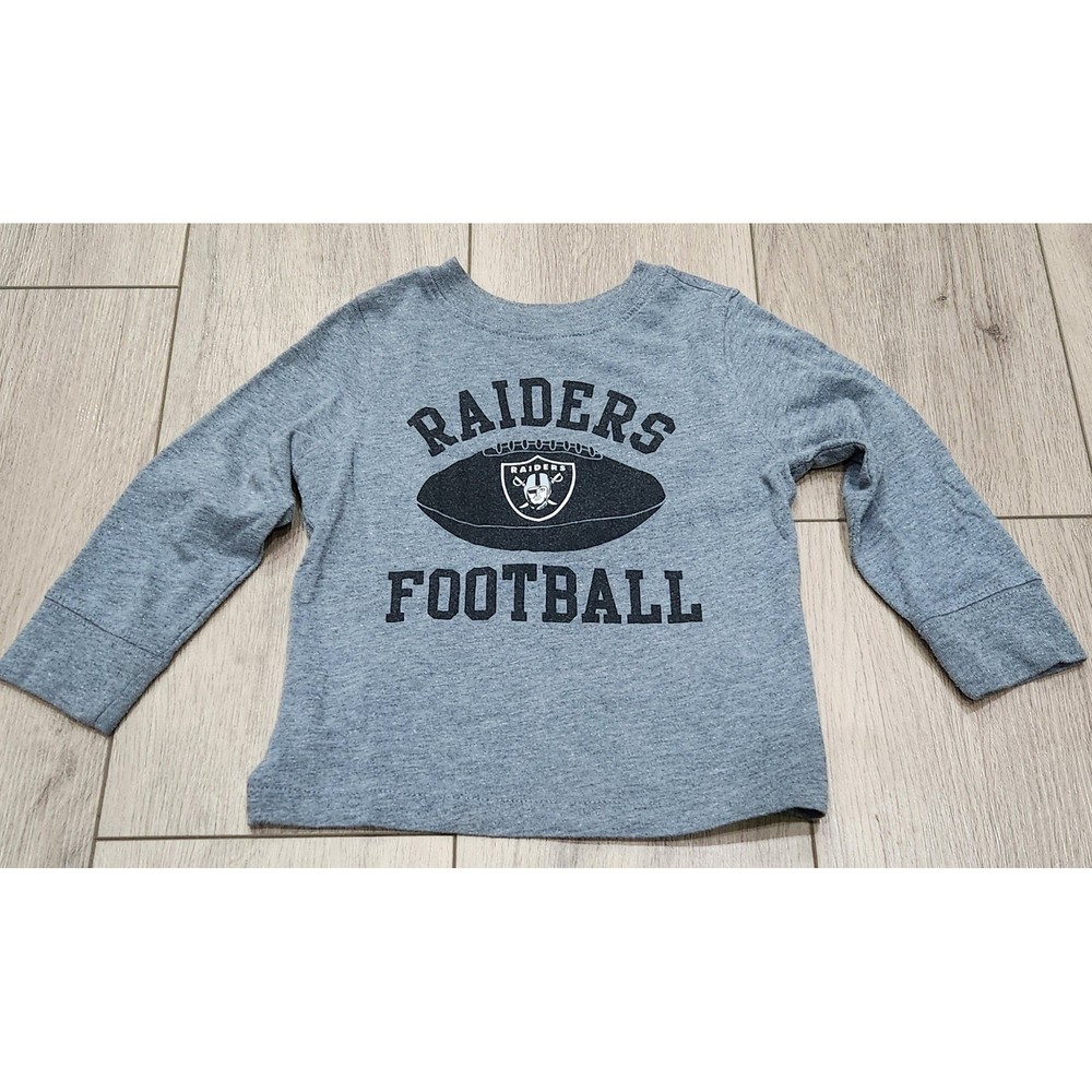 Toddler NFL Las Vegas Raiders Football Long Sleeve graphic TShirt Size 2T