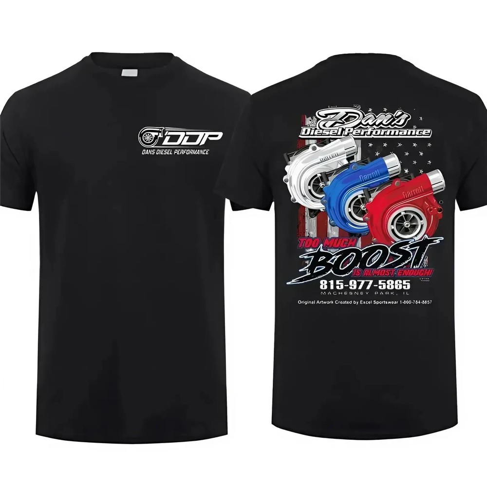 Dan’s Diesel Performance T-Shirt, American Flag Boost Turbo Graphic Tee
