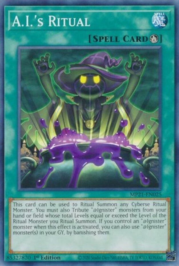 Yu-Gi-Oh! A.I.'s Ritual MP21-EN025 Common 1st Ed NM English Card