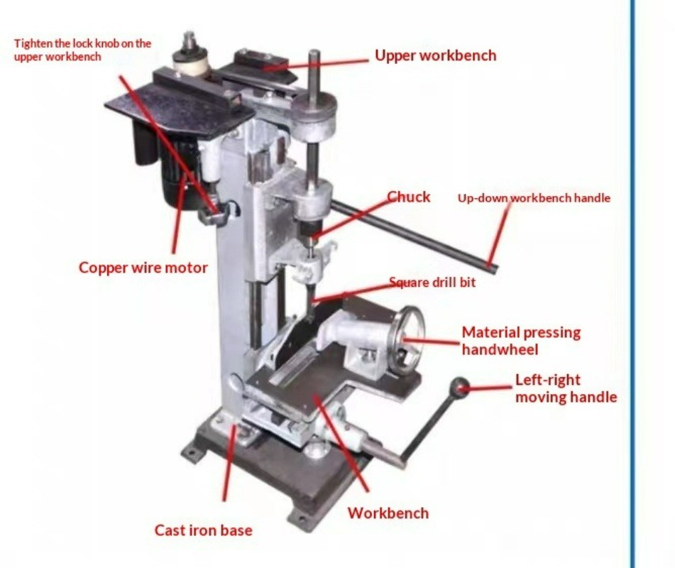 Tenoning Machine Drilling Machine Square Hole/Round Hole All-in-One Machine