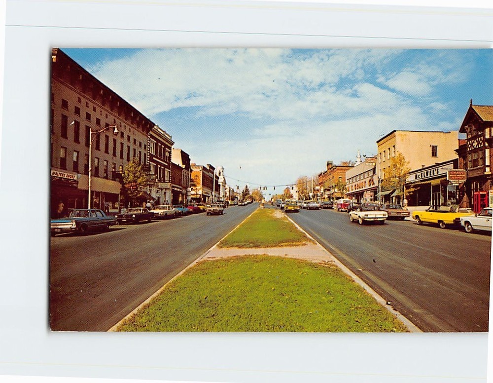 Postcard Main Street Canandaigua NY USA