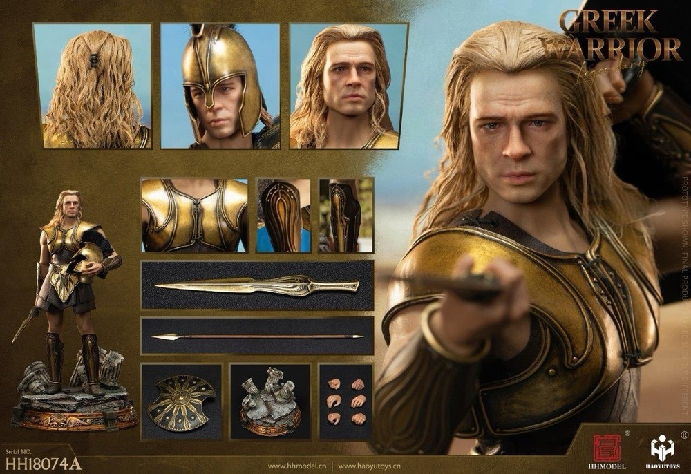 HHMODEL & HAOYUTOYS Troy Achilles 1/6 Figure Legendary Greek War Warrior A Vers-image