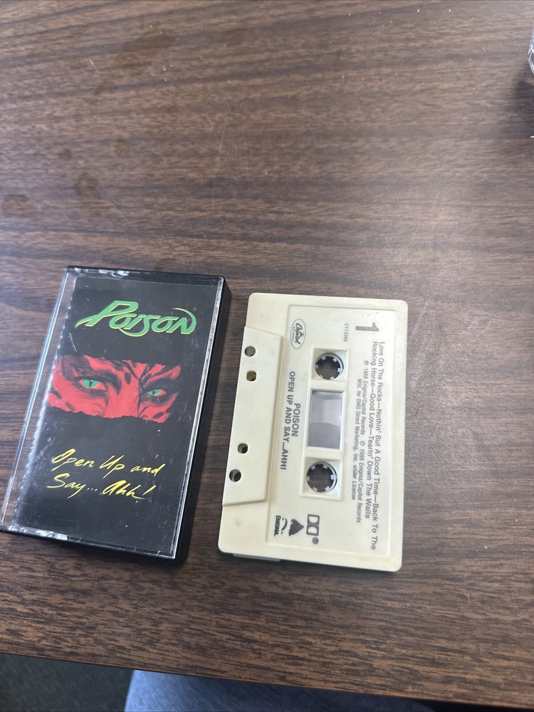 Open Up and Say...Ahh! by Poison (Cassette Tape, 1988, Capitol)