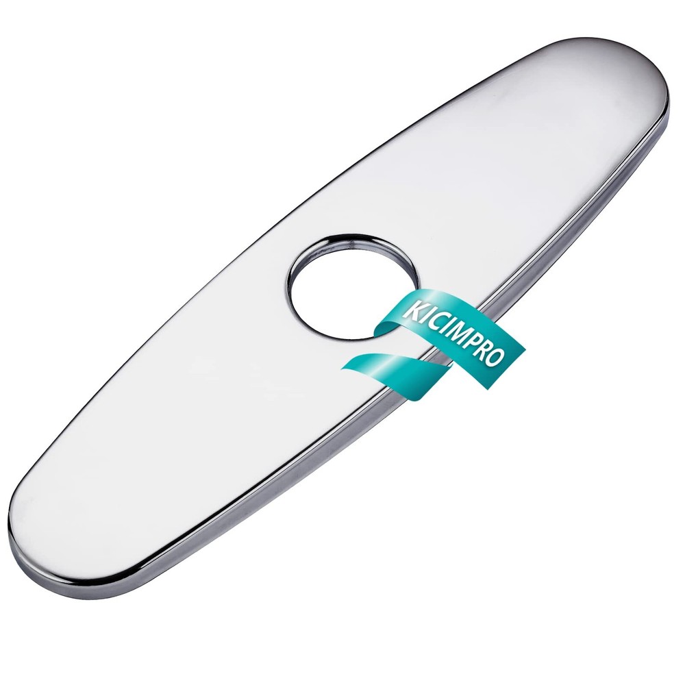 Kicimpro Stainless Steel Chrome Sink Hole Cover Deck Plate for 1 or More Holes