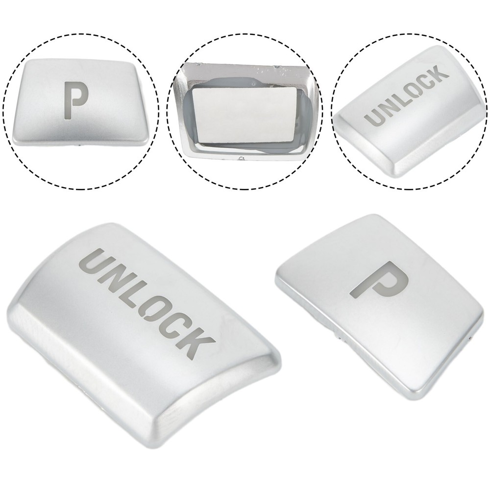 Gear Shift Knob P&UNLOCK Button Cover Trim For BMW X6 E70 E71 X3  2 3 4 5 7