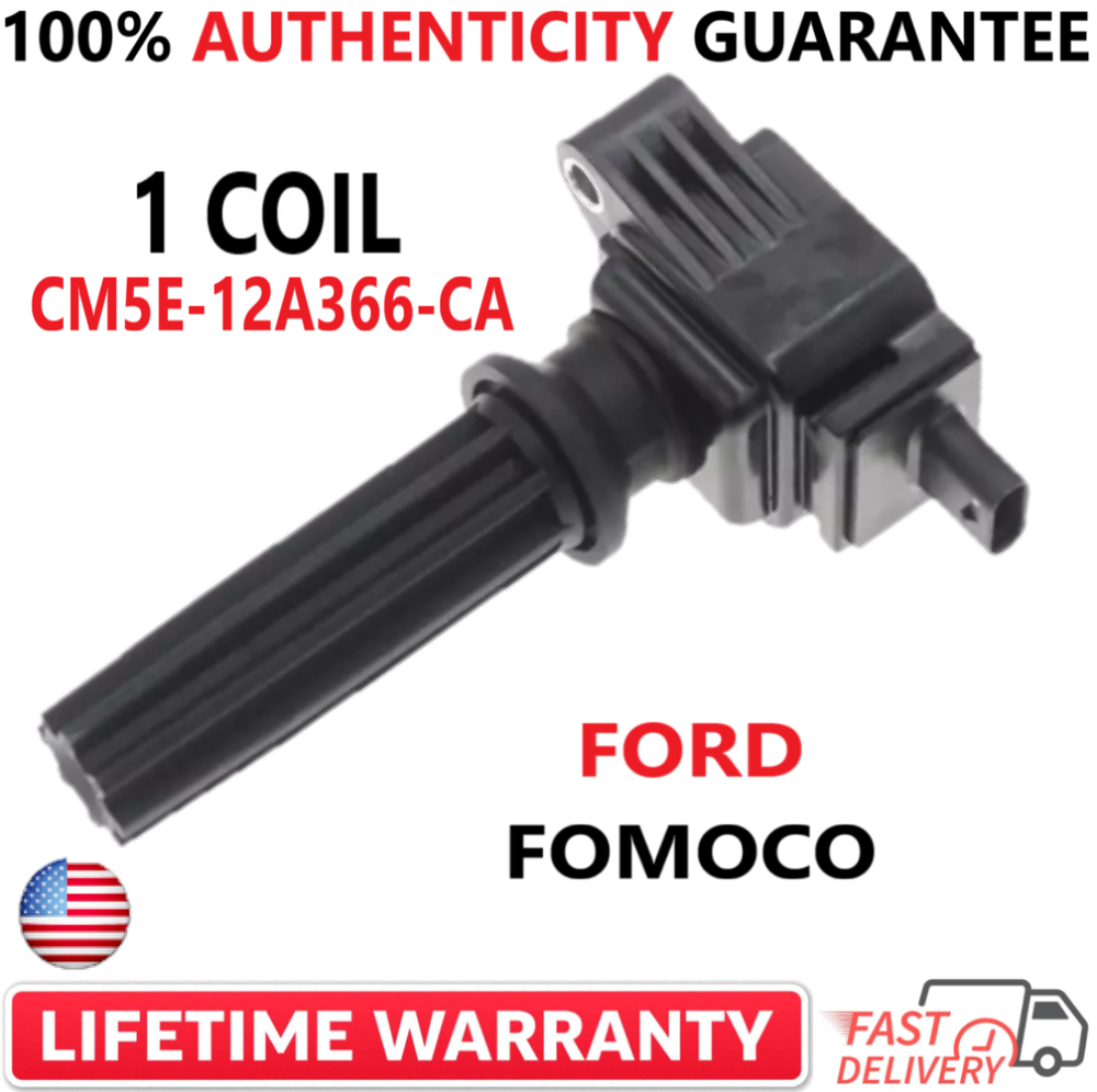 Single GENUINE FORD FOMOCO  Ignition Coil For 2012-2017 Ford, CM5E-12A366-CA