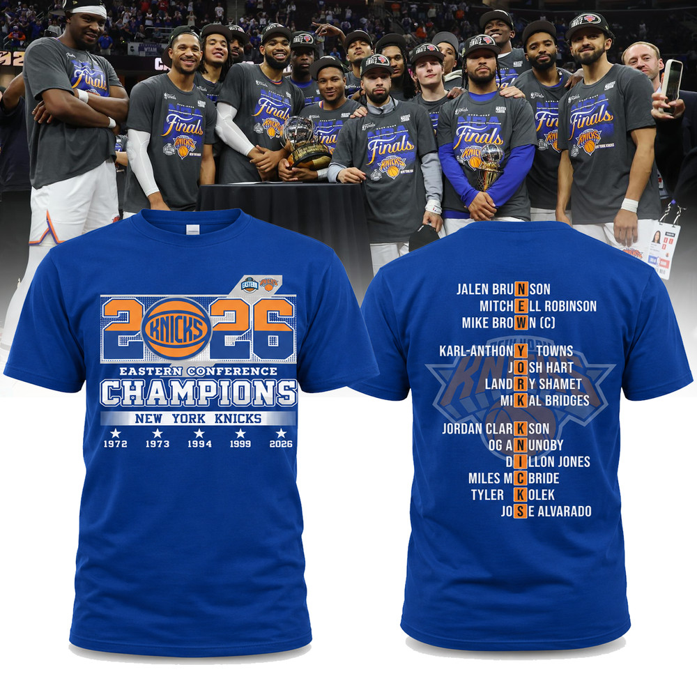 Basketball Knicks Eastern Conference Champions T-Shirt 2026 Finals Tee 2 Sided