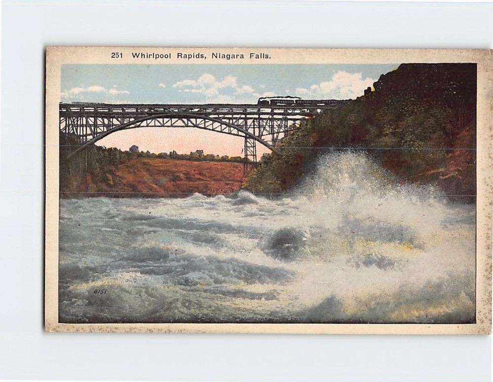 Postcard Whirlpool Rapids Niagara Falls