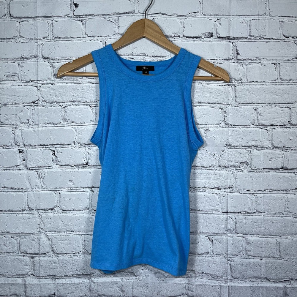 J Crew Tank Top Sleeveless Tie Back Womens Size XS Blue