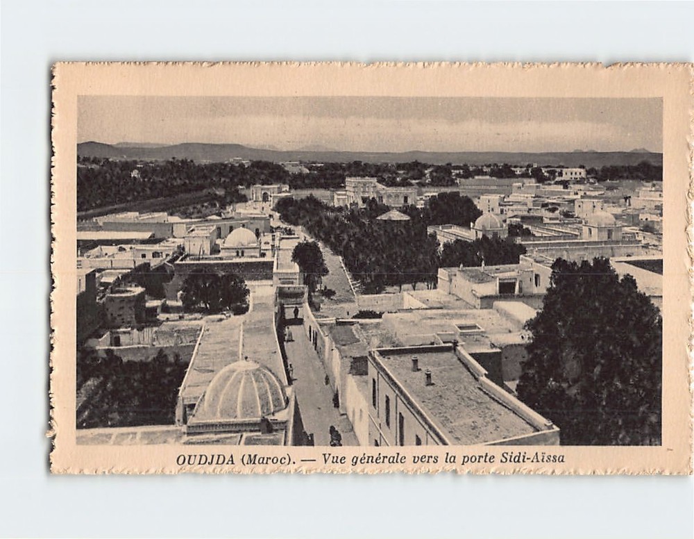 Postcard Panoramic View Oujda Morocco