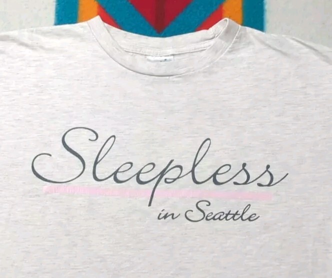 Vintage Sleepless In Seattle Movie Shirt Promo Single Stitch Tom Hanks 90s XL