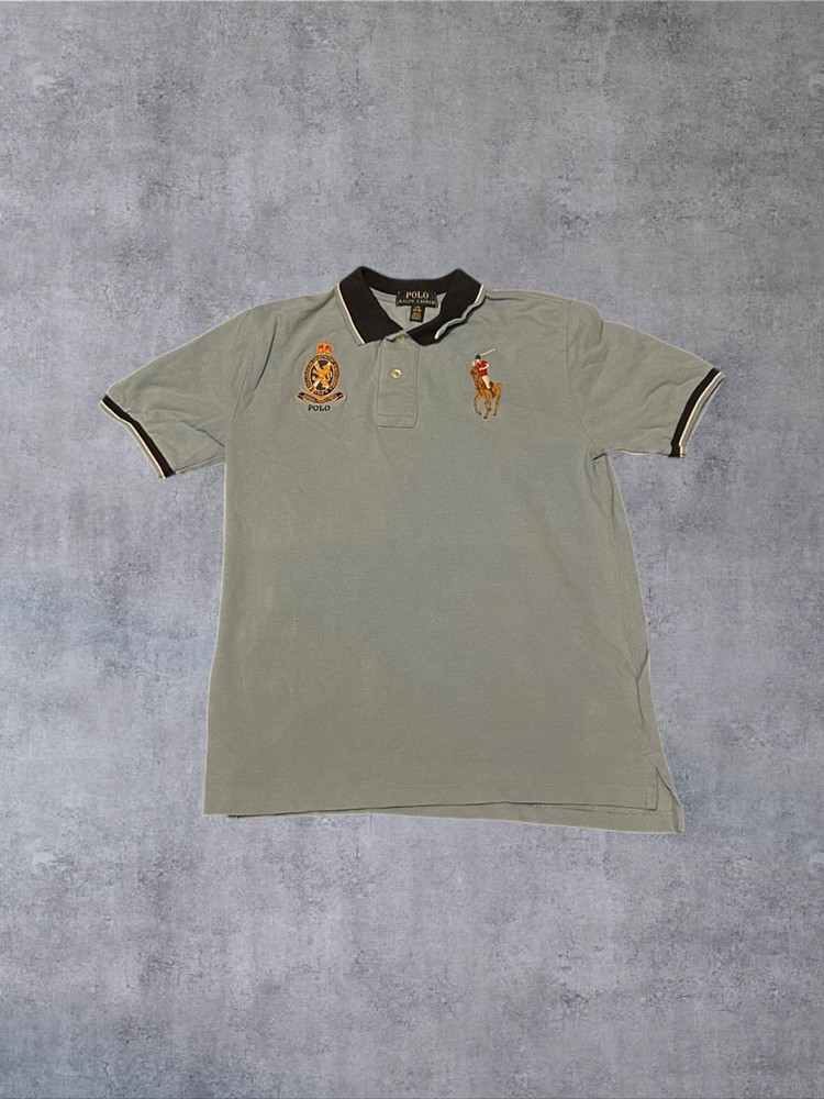 Polo Ralph Lauren Big Pony Crest Polo Shirt Light Blue Boys Large