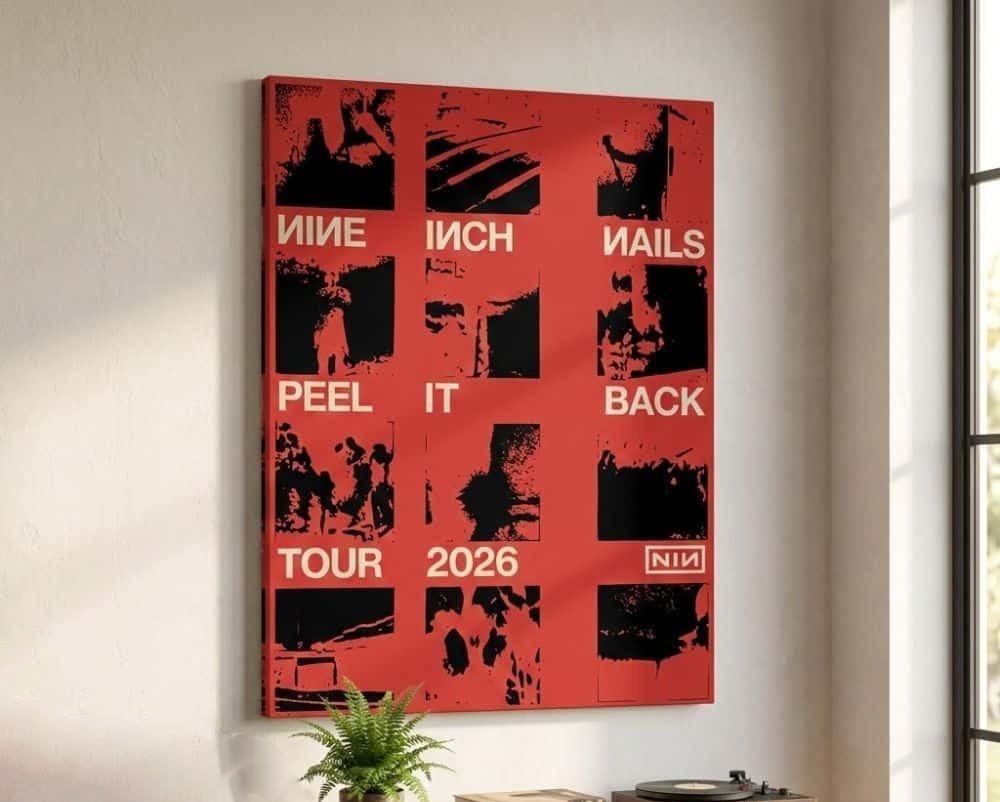 Nine Inch Nails NIN Peel It Back Tour 2026 North America Poster