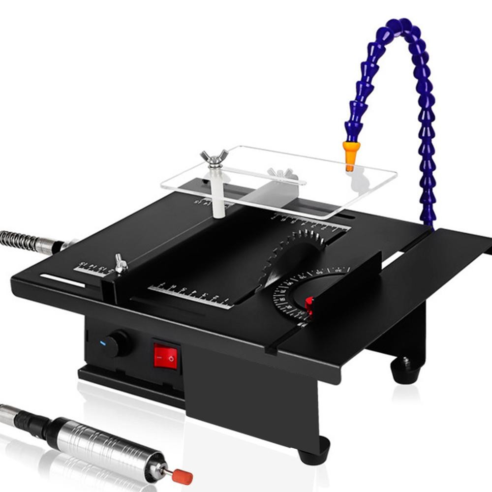 Jewelry Rock Polishing Bench Grinder Mini Table Saw with Water Cooling Compact