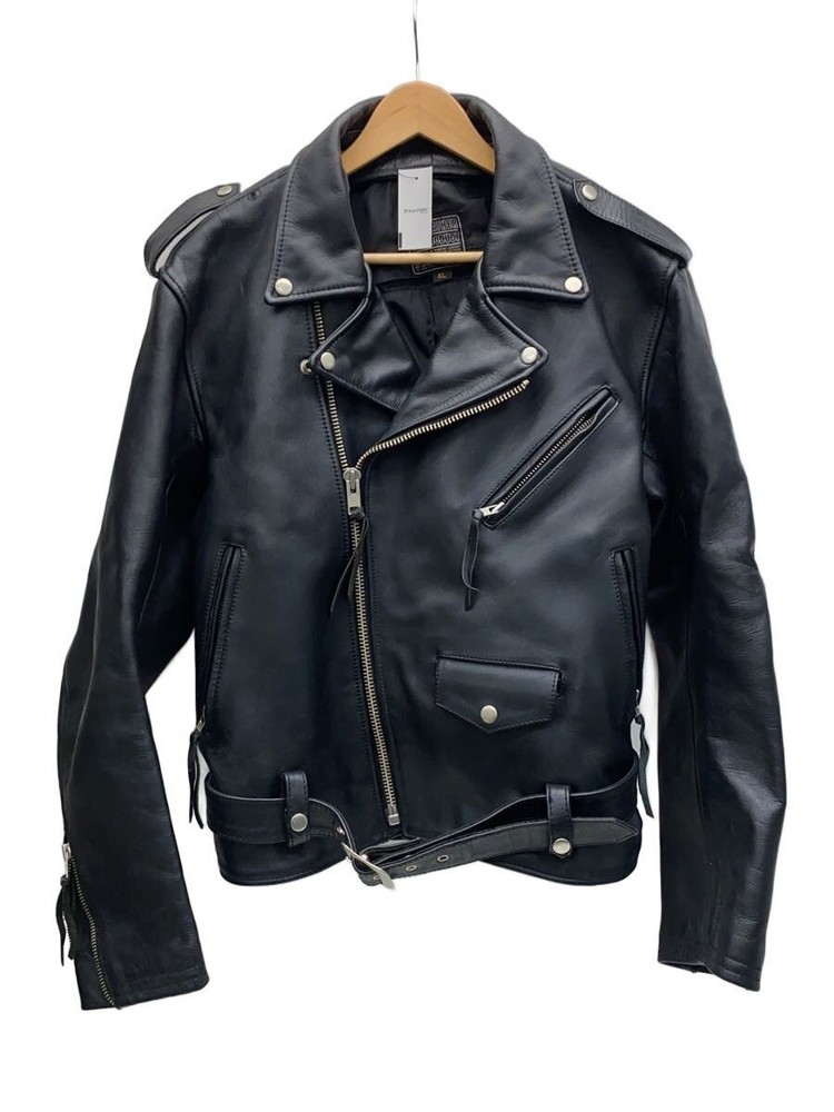 Kadoya Double Riders Jacket/4L/Leather/Blk/Plain/Kpxtm3-584 3479