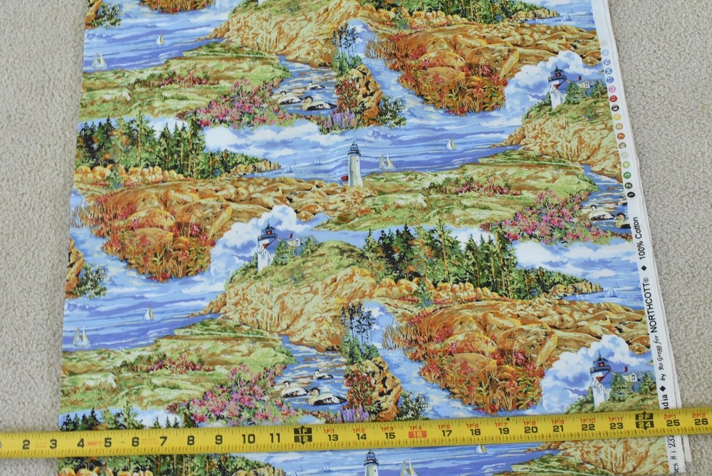 By 1/2 Yd, Large-Print Acadia National Park Quilt Cotton, Northcott/Gregg,P9202-image