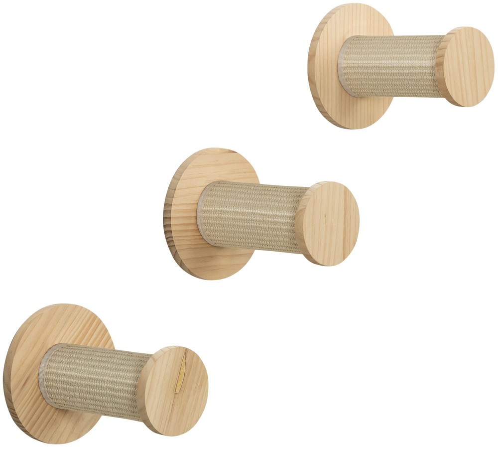 Cat Wall Furniture Set 3 - Cat Wall Scratcher and Climbing Shelves - Sisal Ro...