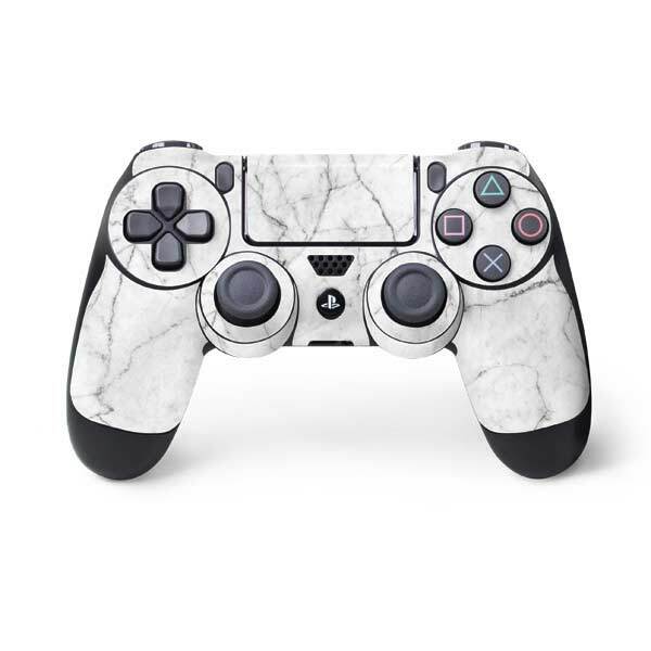 Marble PS4 Controller Skin - White Marble