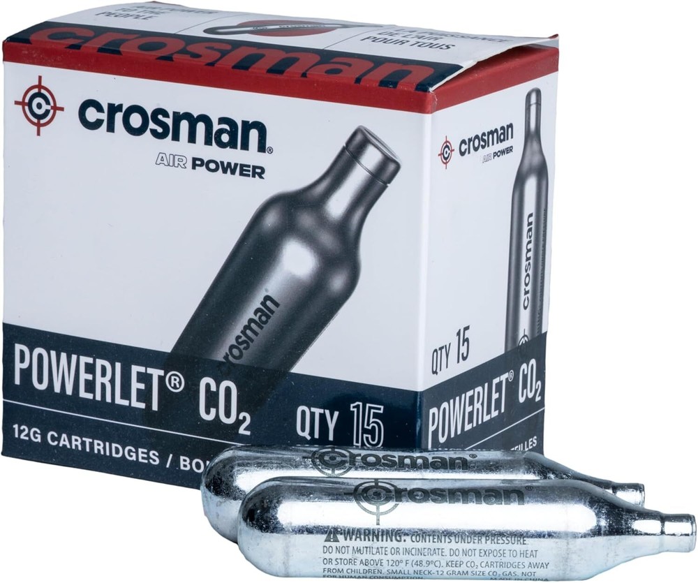 Crosman 15-Count CO2 Cartridges For Air Rifles And Pistols standard