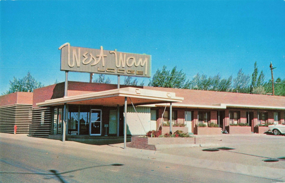 West Way Lodge - Rawlins Wyoming WY - Postcard