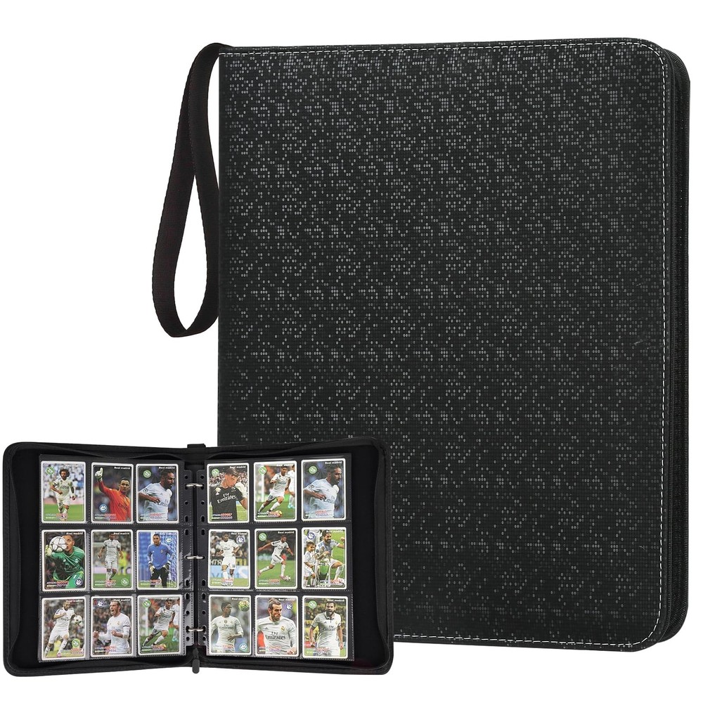9 Pocket Card Binder, Premium Zip Trading Card Binder, 720 Double Sided Pocke...