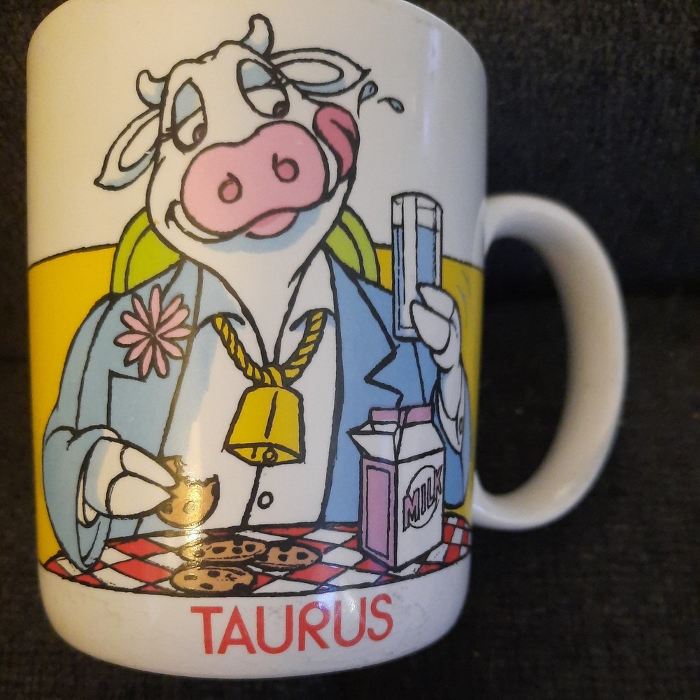 Vintage Avon Zodiac Coffee Mug- Taurus