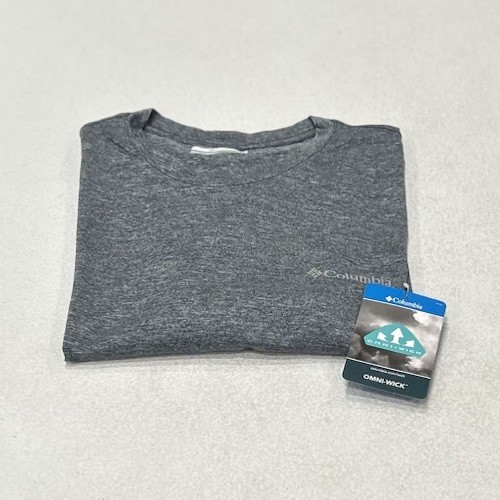 Columbia Men's Hike Crew Shirt, Navy Heather, Size S