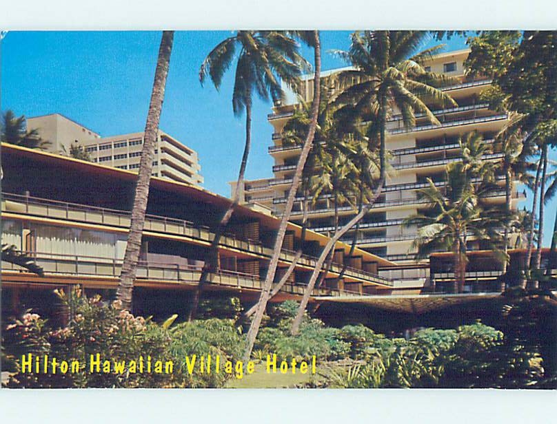 Unused Pre-1980 HILTON HOTEL HAWAIIAN VILLAGE Waikiki - Honolulu Hawaii HI c0566