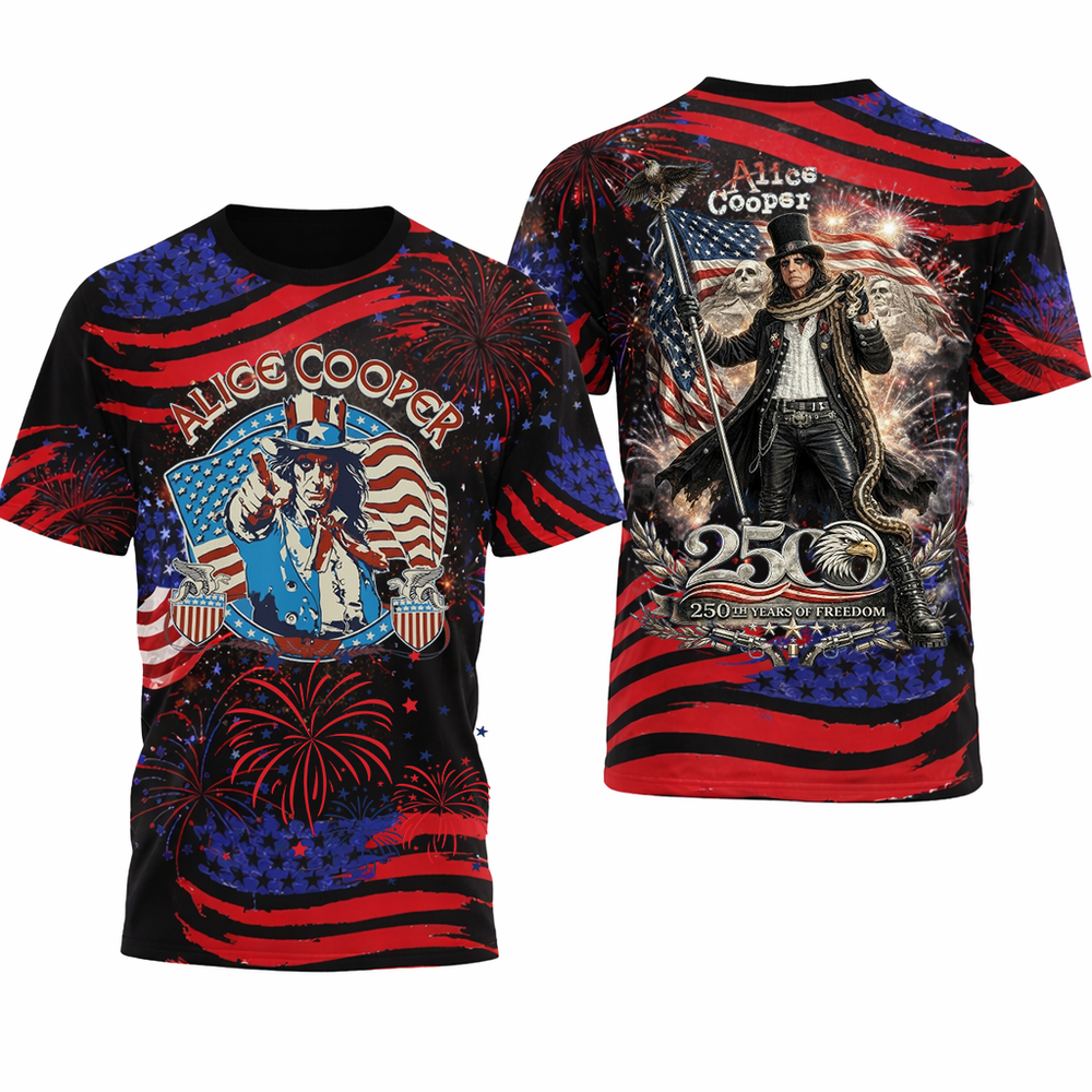 Alice Cooper Band 250th Anniversary America, 250th years of Freedom Shirt