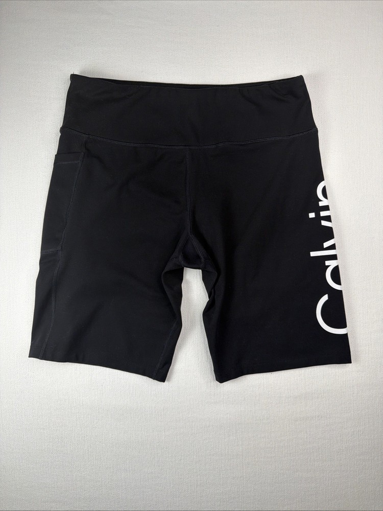 Calvin Klein Performance Women’s Biker Shorts XL Stretch Activewear High Waist