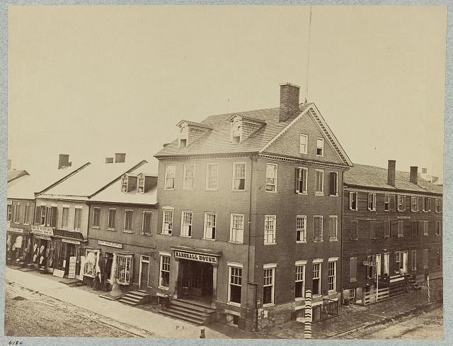 Photo:Marshall House, Alexandria, Va. Scene of Col. Ellsworth's death