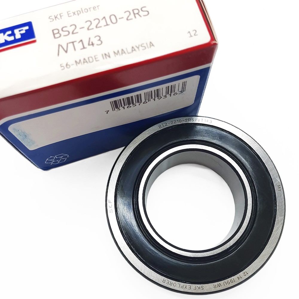 New SKF BS2-2210-2RS/VT143 FOR 50x90x28mm Steel Sealed Spherical Roller Bearing