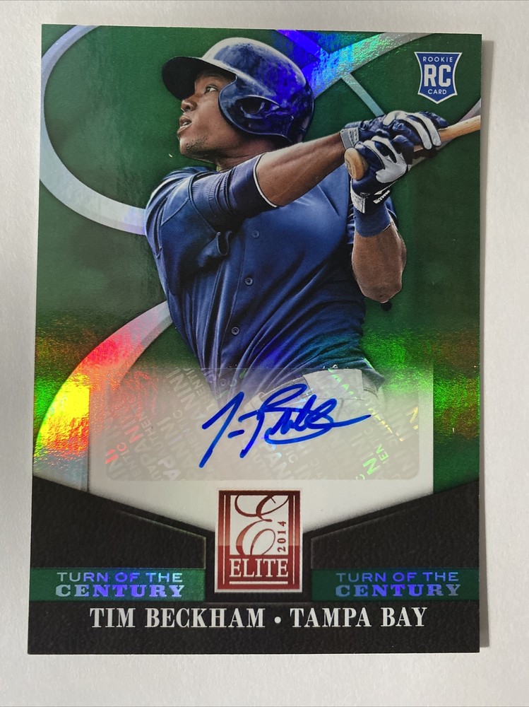 Tim Beckham 2014 Panini Elite Turn Of The Century Rookie RC Autograph Card #75