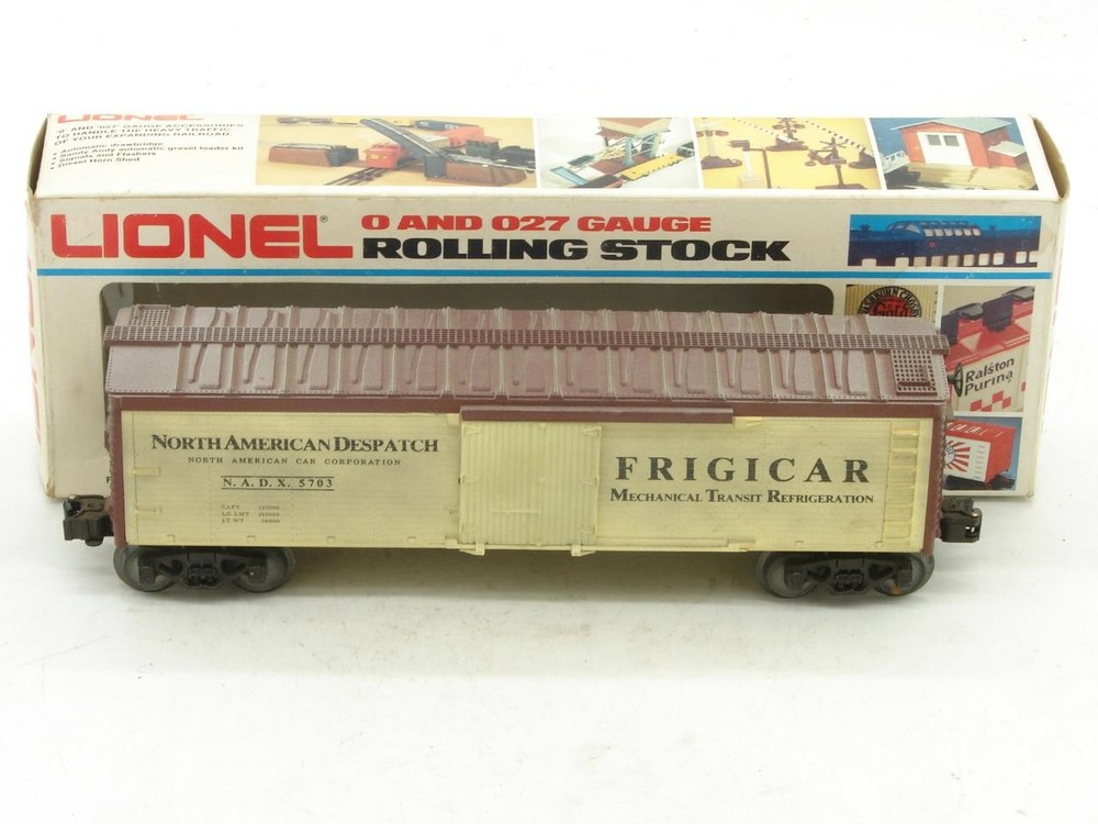 Lionel O Gauge 6-5703 North American Despatch Reefer with Box Factory Weathered