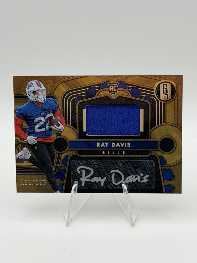 2024 Gold Standard #240 Ray Davis Bills RPA RC Rookie Patch AUTO 129/199