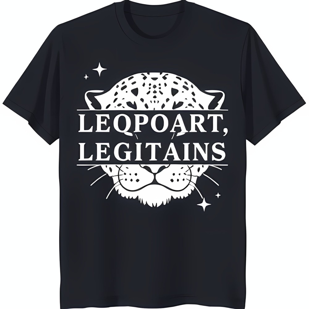 Stylish Black T-Shirt with White Print Graphic & Unique Text Design